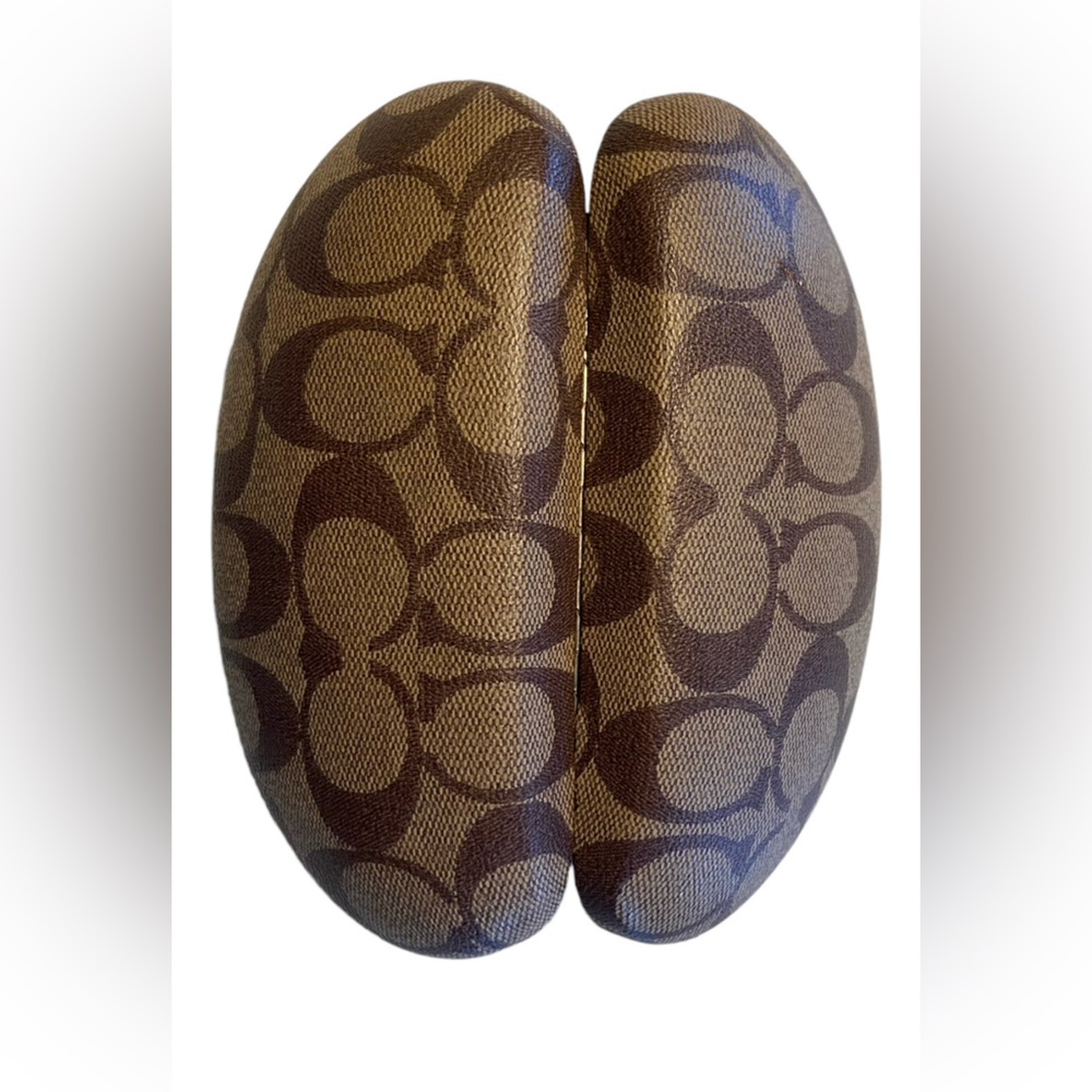 Coach Women's Tan case sunglasses. - Picture 2 of 8